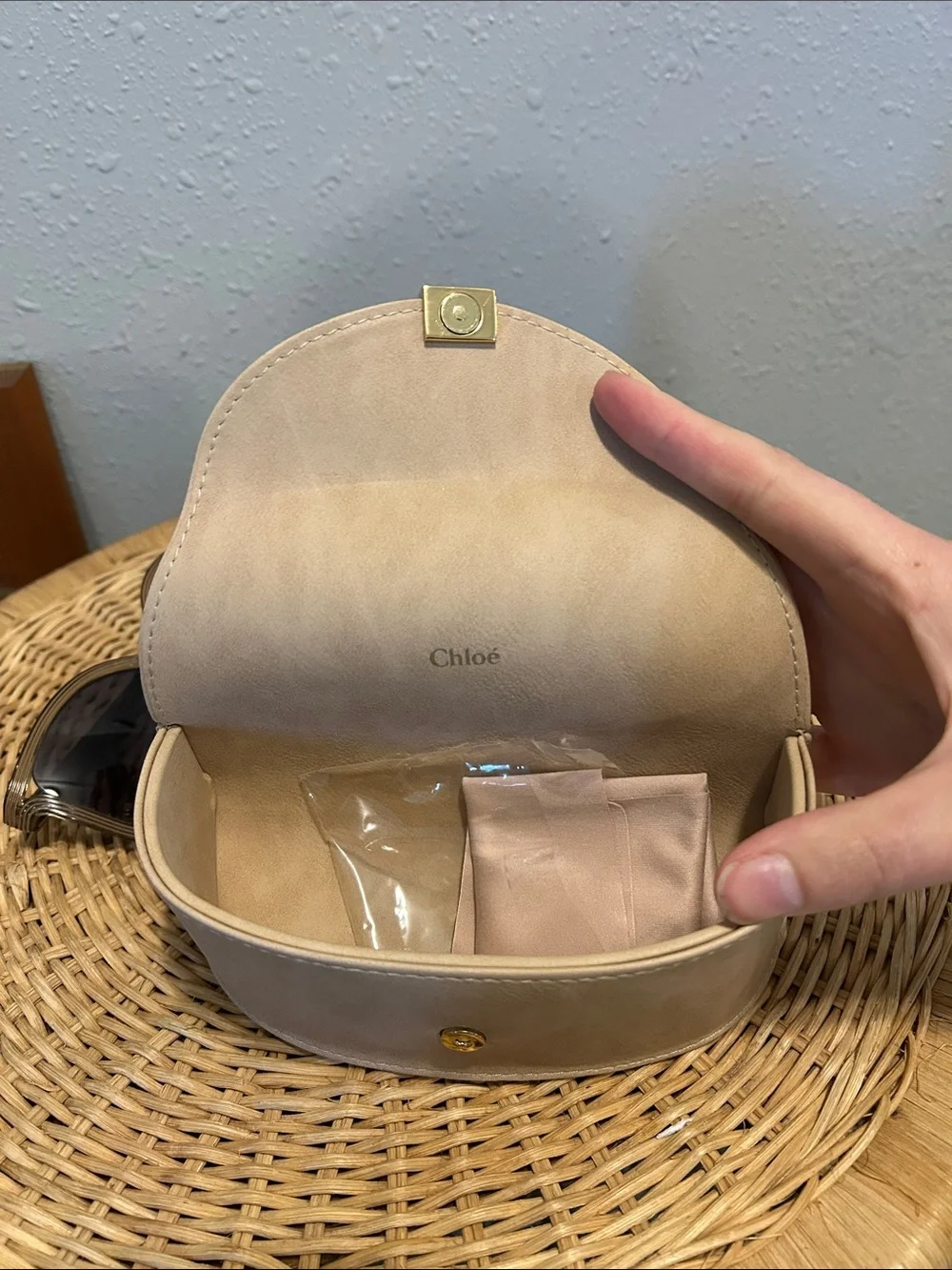 Chloe Rita Cat Eye Oversized CE737S Sunglasses Beige Neutral